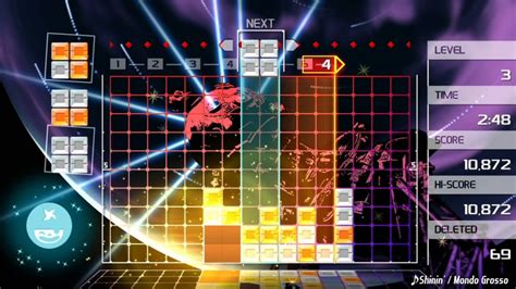 Lumines, un puzzle musical hypnotique qui danse au rythme de la techno!